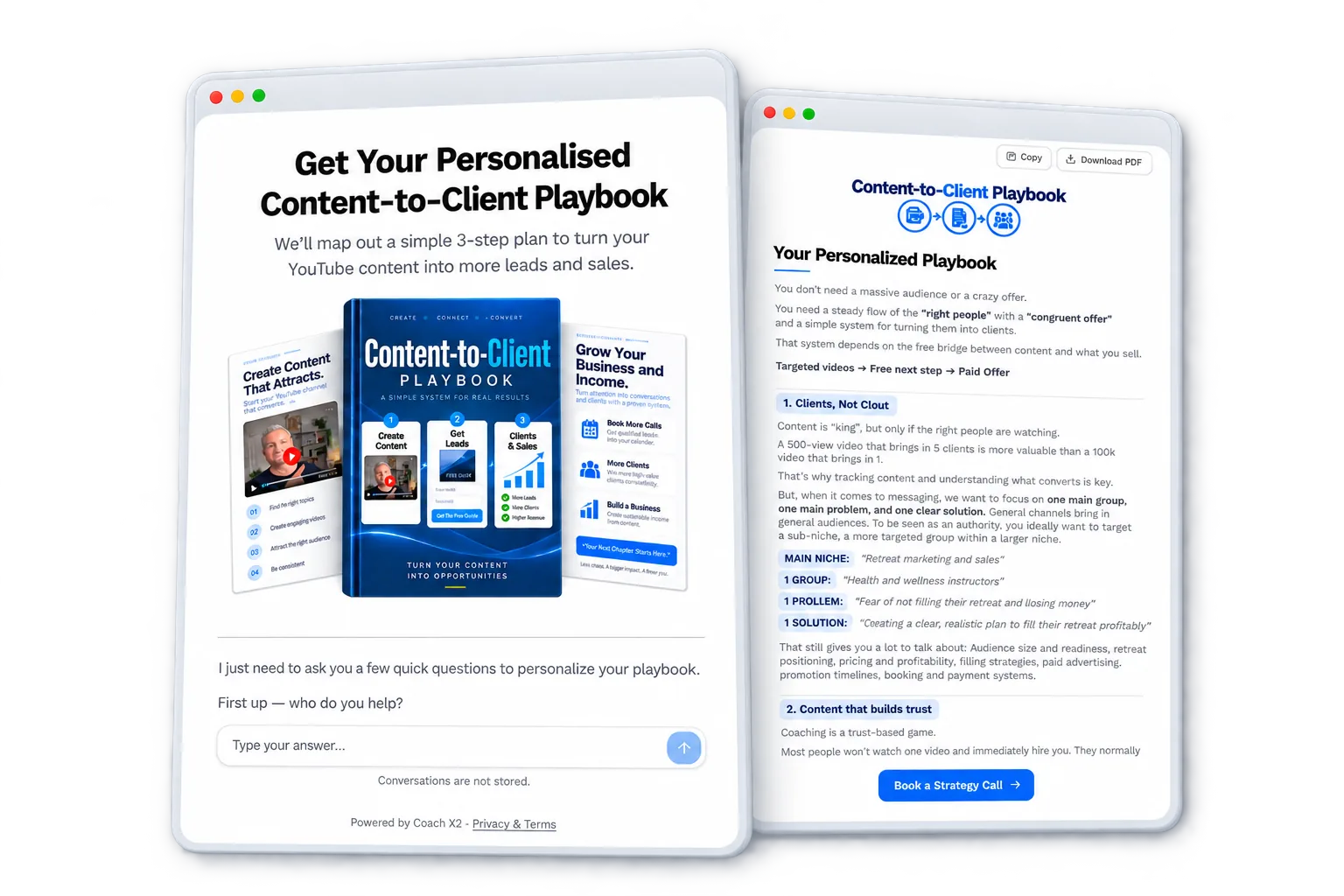 Content-to-Client Playbook demo